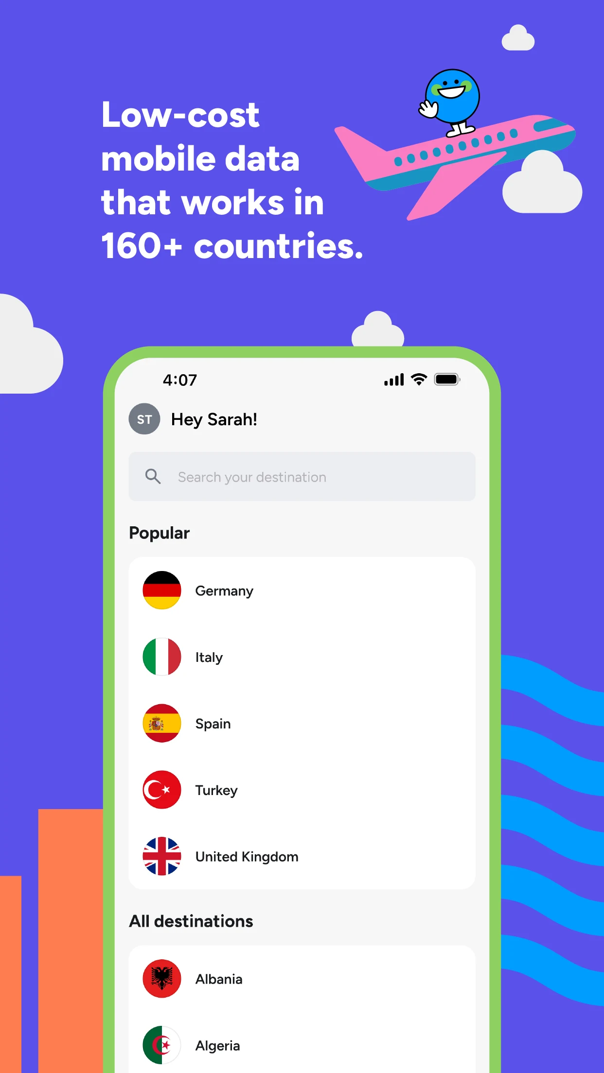 HelloGlobe: eSIM Travel Data screenshot